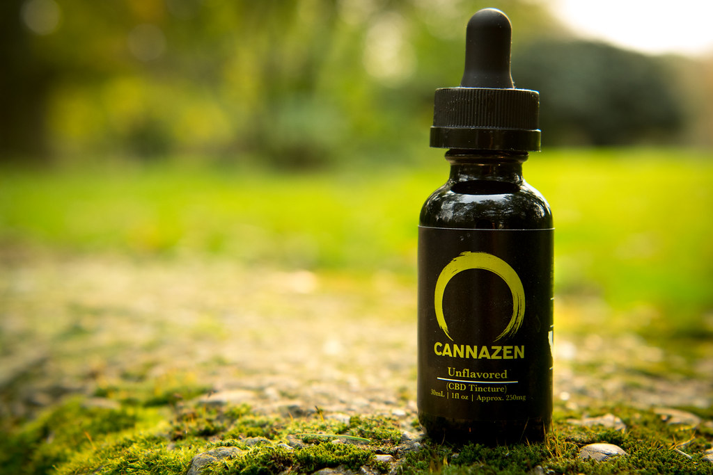 CBD tincture bottle